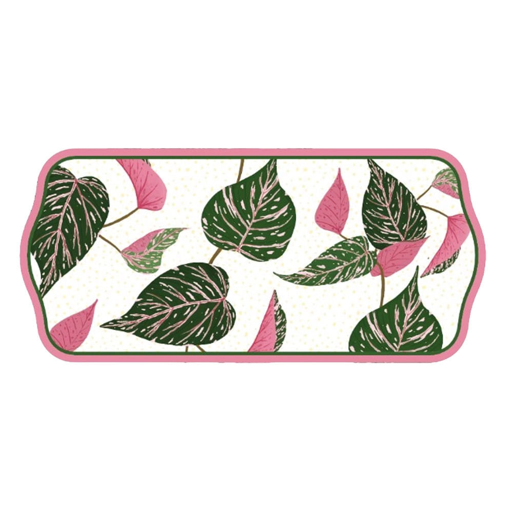 Bandeja Cazza Caladium em Fibra de Bambu Retangular em Oferta na Shopee