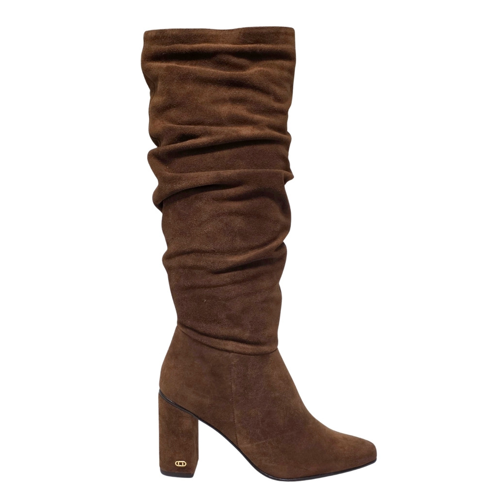 Bota Luz Da Lua Cano Longo Camurça 56510029 Trufa