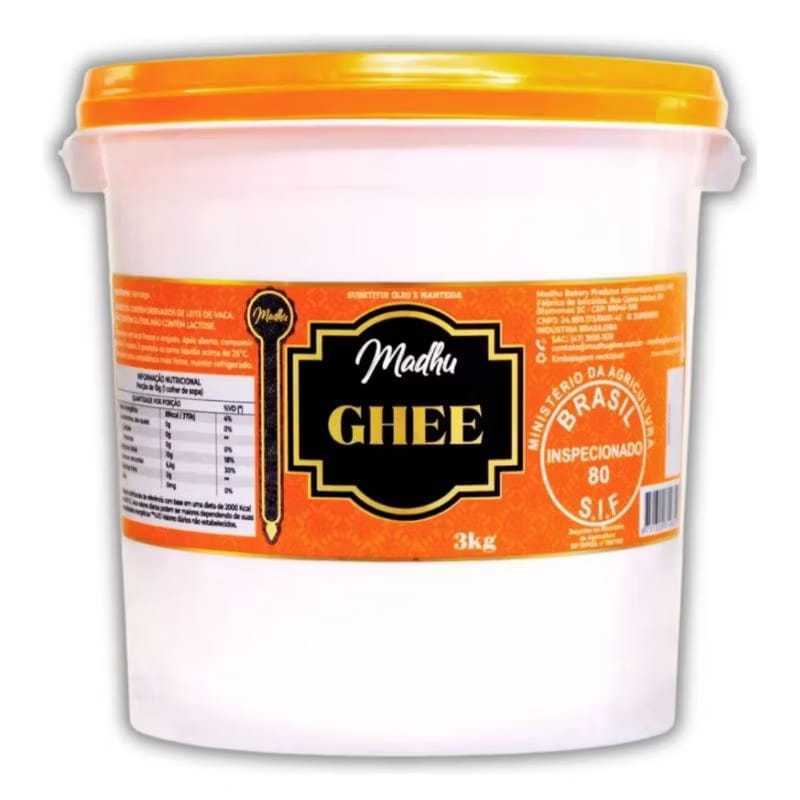 Manteiga Ghee Tradicional Madhu 3kg em Oferta na Shopee