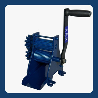 Engenho Moenda Moedor Cana Garapa Manual Com Duas Moendas B30 Azul - JCN PROMOÇÃO