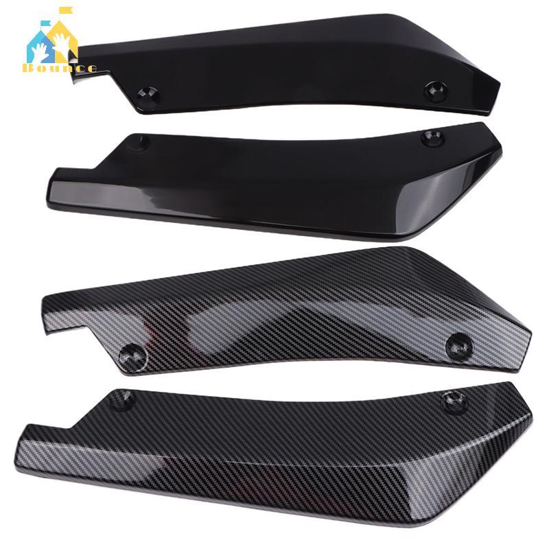 Bbounce 1 Par De Winglets De Fibra De Carbono Extensão De Saia Lateral Universal Carro Dianteiro Traseiro Pára-Choque Ti
