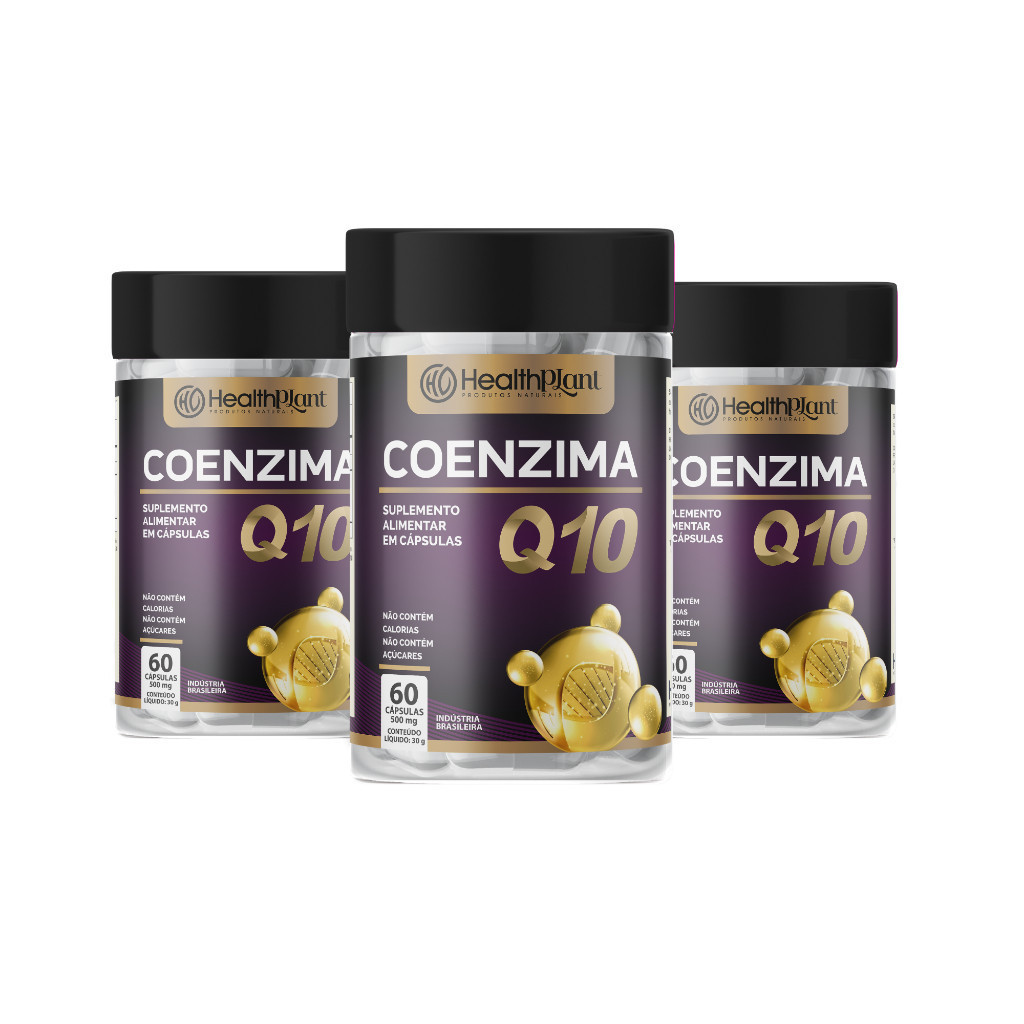 Suplemento alimentar em cápsulas Coenzima Q10 Ubiquinol -   Envio Rápido