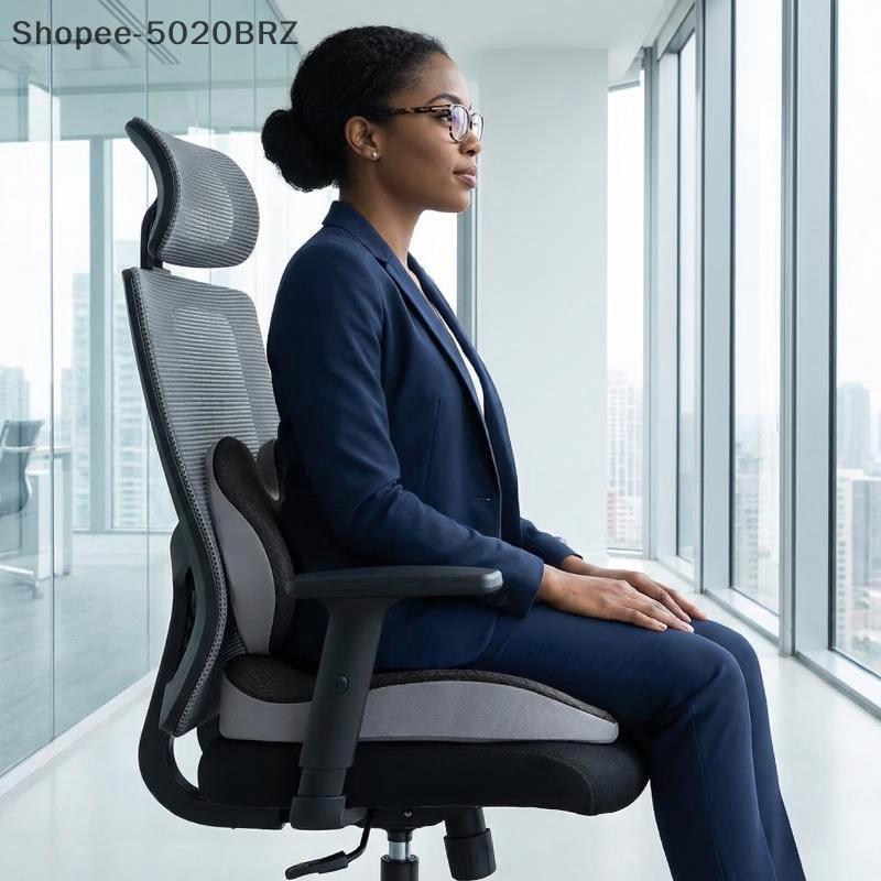 [THEBR] Almofada Ortopédica Antiderrapante De Espuma Viscoelástica Para Próstata Cóccix Ciática Alívio Da Dor Cadeira As