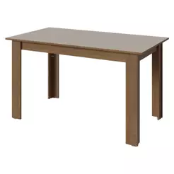 Mesa de Jantar Retangular Tampo de Madeira Rustic/Crema 5231 Madesa