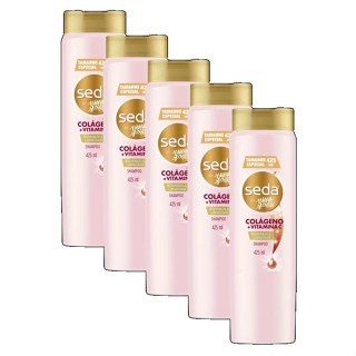 5 Shampoo Seda by Niina Secrets Colágeno + Vitamina C 425ML em Oferta na Shopee