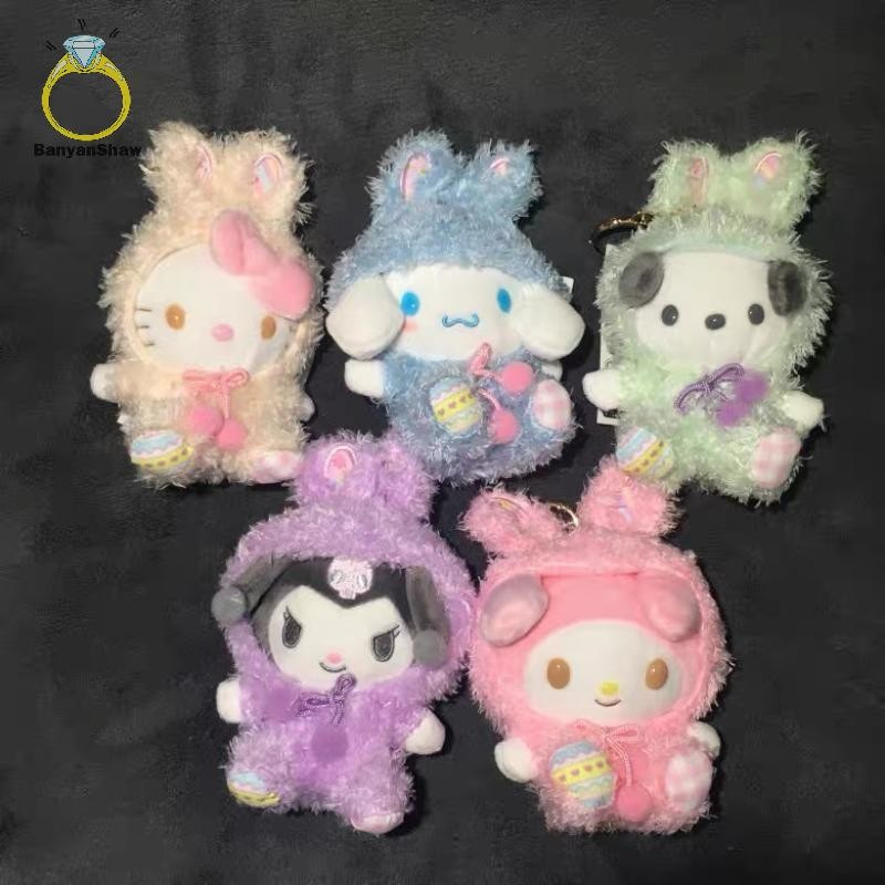 [BANY] Sanrio Hello Kitty Chaveiro De Brinquedo De Pelúcia Desenho Animado Macio Boneca Pingente Mochila Bolsa Decoração