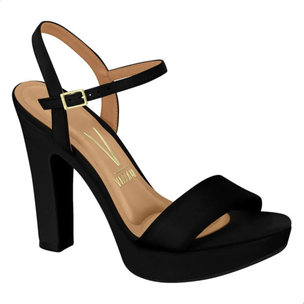 Sandália Feminina Meia Pata Salto Alto Conforto Vizzano em Oferta na Shopee