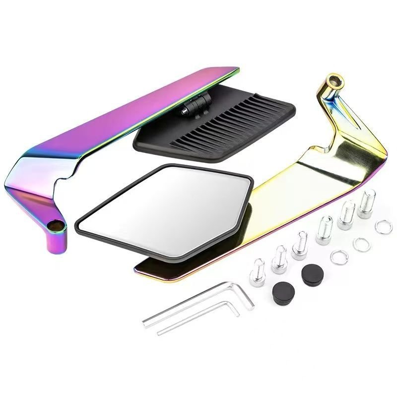 Modificação de motocicletas e veículos elétricos: novo espelho retrovisor de asa fixa, adequado para Niu Nine, Jihe, ref