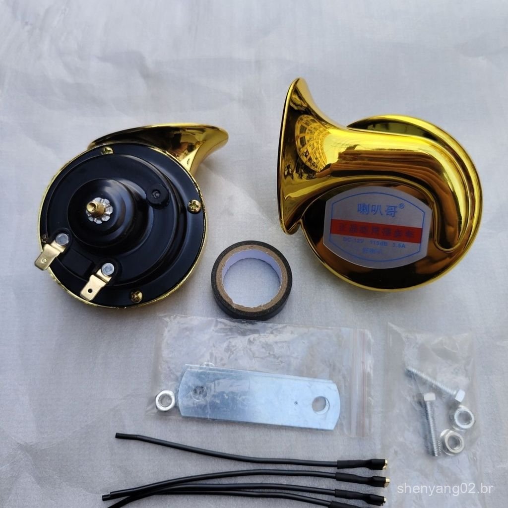 Buzina Caracol para Carro, Buzina Super Alta e Impermeável 12V24V para Carros, Motocicletas, Veículos Elétricos, Número 