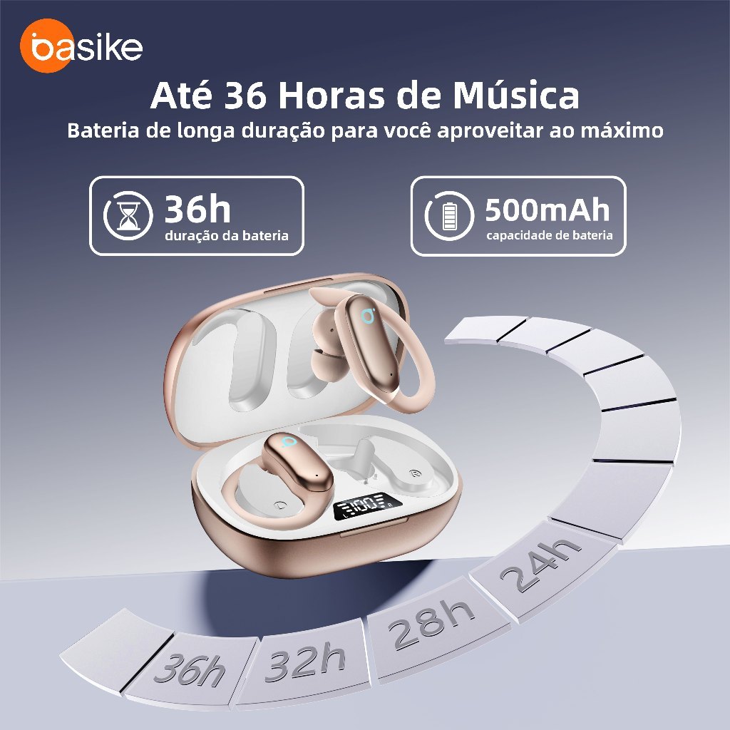 Astgn X Basike Wireless OWS estéreo Bluetooth fone de ouvido à prova d'água IP67