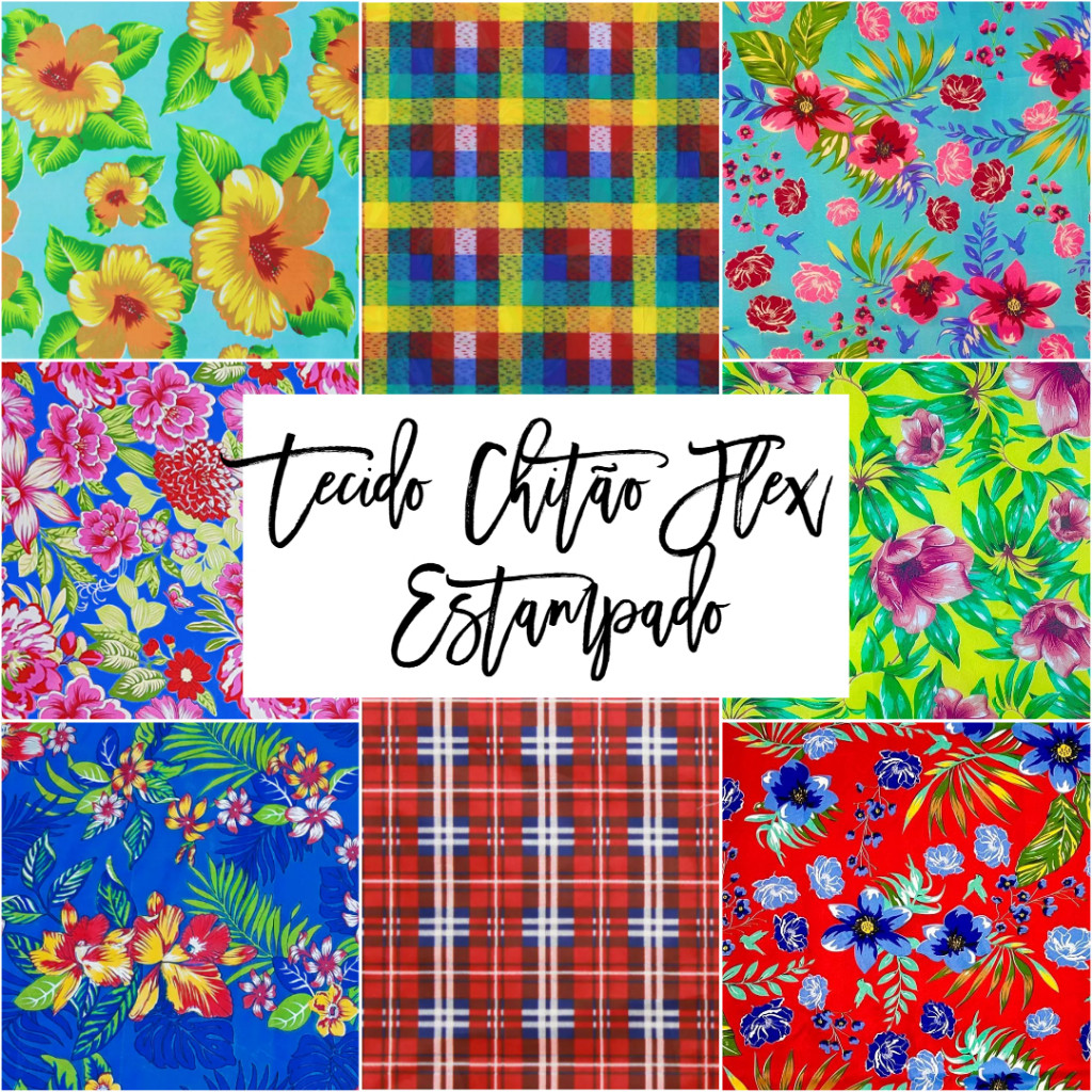 TECIDO CHITÃO FLEX (2 METROS) VÁRIAS ESTAMPAS