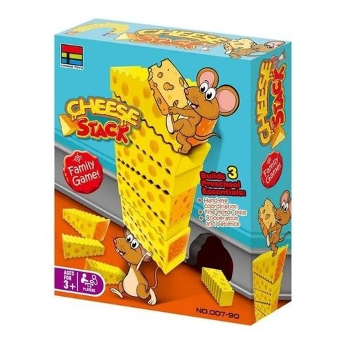 Jogo Educativo Blocos Empilhar Torre Queijo Criativo Desenvolvimento Infantil
