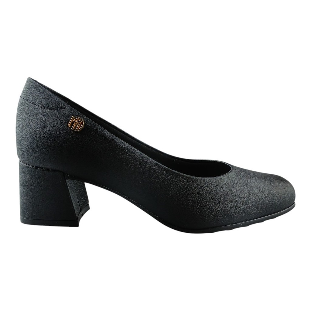 Scarpin Feminino Sapato Social Salto Baixo Quadrado Modare