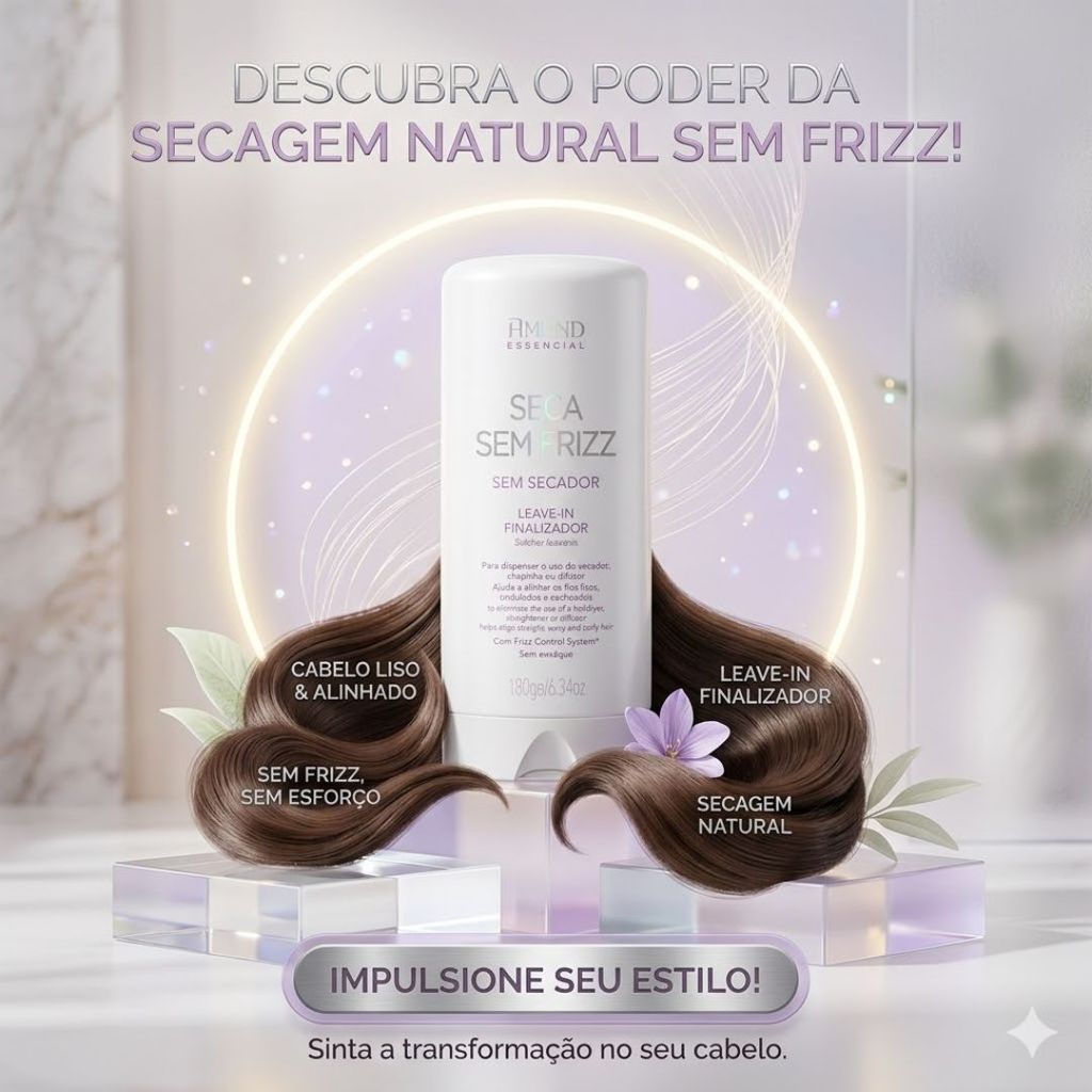 Amend Essencial Seca Sem Frizz Proteção térmica 180ml em Oferta na Shopee