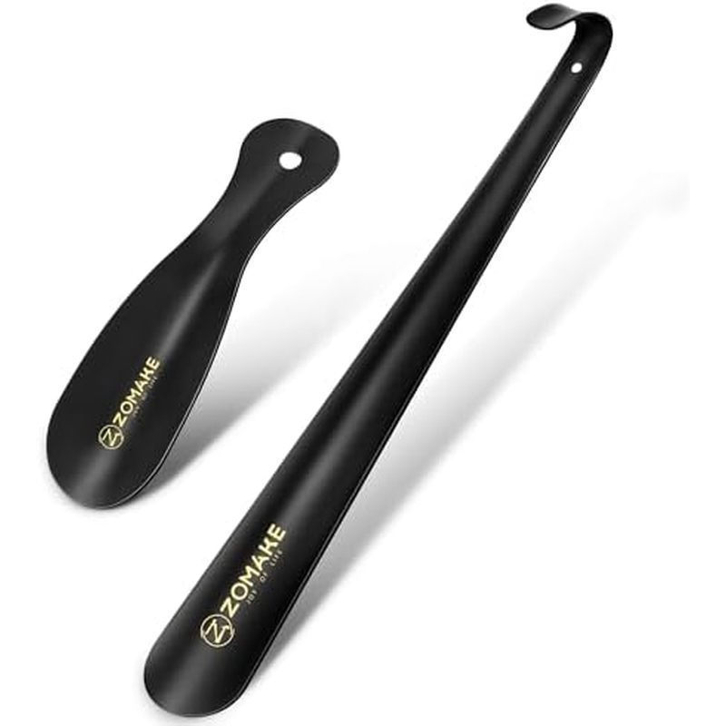 Calçadeira ZOMAKE com Cabo Longo para Idosos, Homens e Mulheres, Calçadeira de Metal de 16,5" para Botas, Auxiliar para 