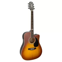 Violão Eletroacústico Giannini Performance GF-1D CEQ Folk Cutway