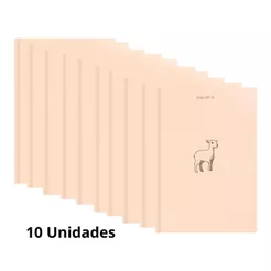 Kit 10 Caderneta Sem Pauta Anotações Moleskine | Cordeiro de Deus