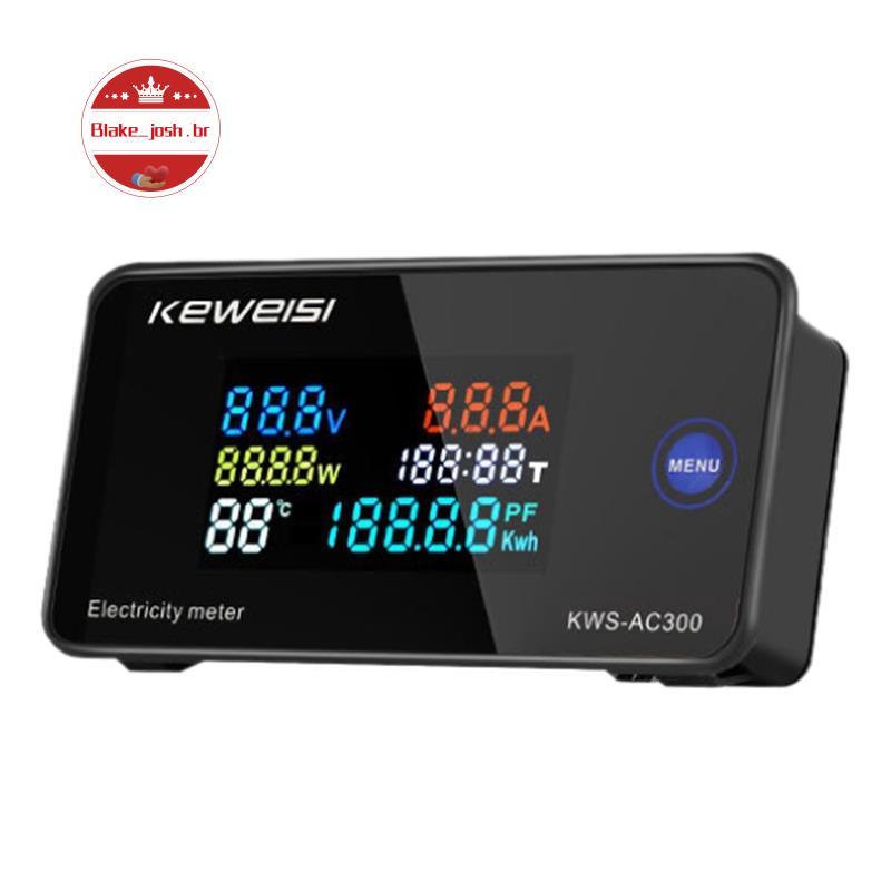 [Qualidade B] KEWEISI , KWS-AC300 Voltímetro Digital AC 50-300V Tensão 45-65Hz Medidor De Energia LED Wattímetro 0-10A D