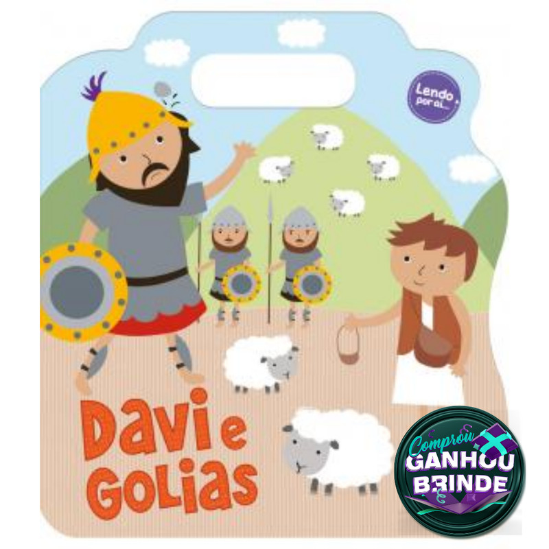 Livro Davi e Golias | Ciranda Cultural | Crianças Infantil Evangélico Filhos Meninos Bebê Cristão