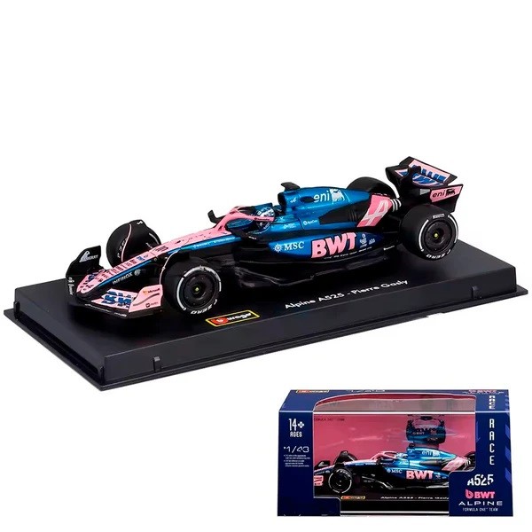 1/43 Burago Miniatura F1 2025 BWT Alpine A525 #10 Pierre Gasly