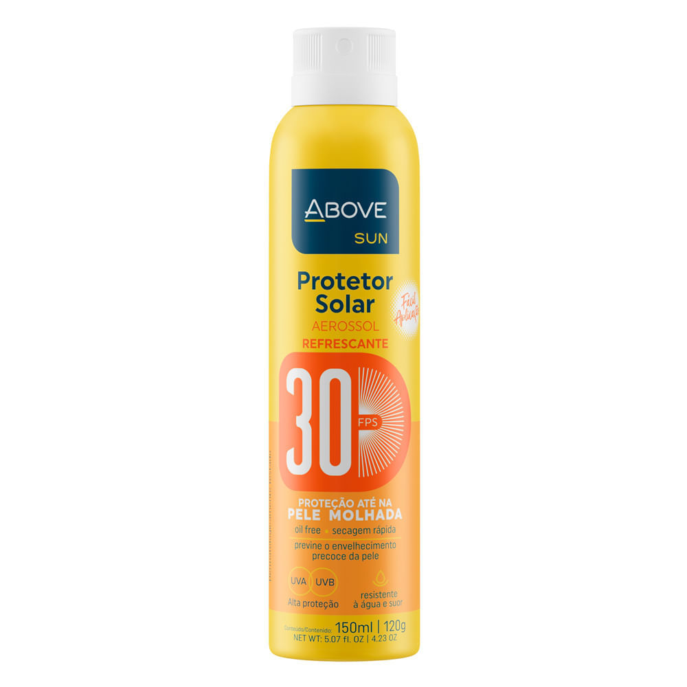 Protetor Solar Above Sun Aerosol FPS 30 150ml em Oferta na Shopee