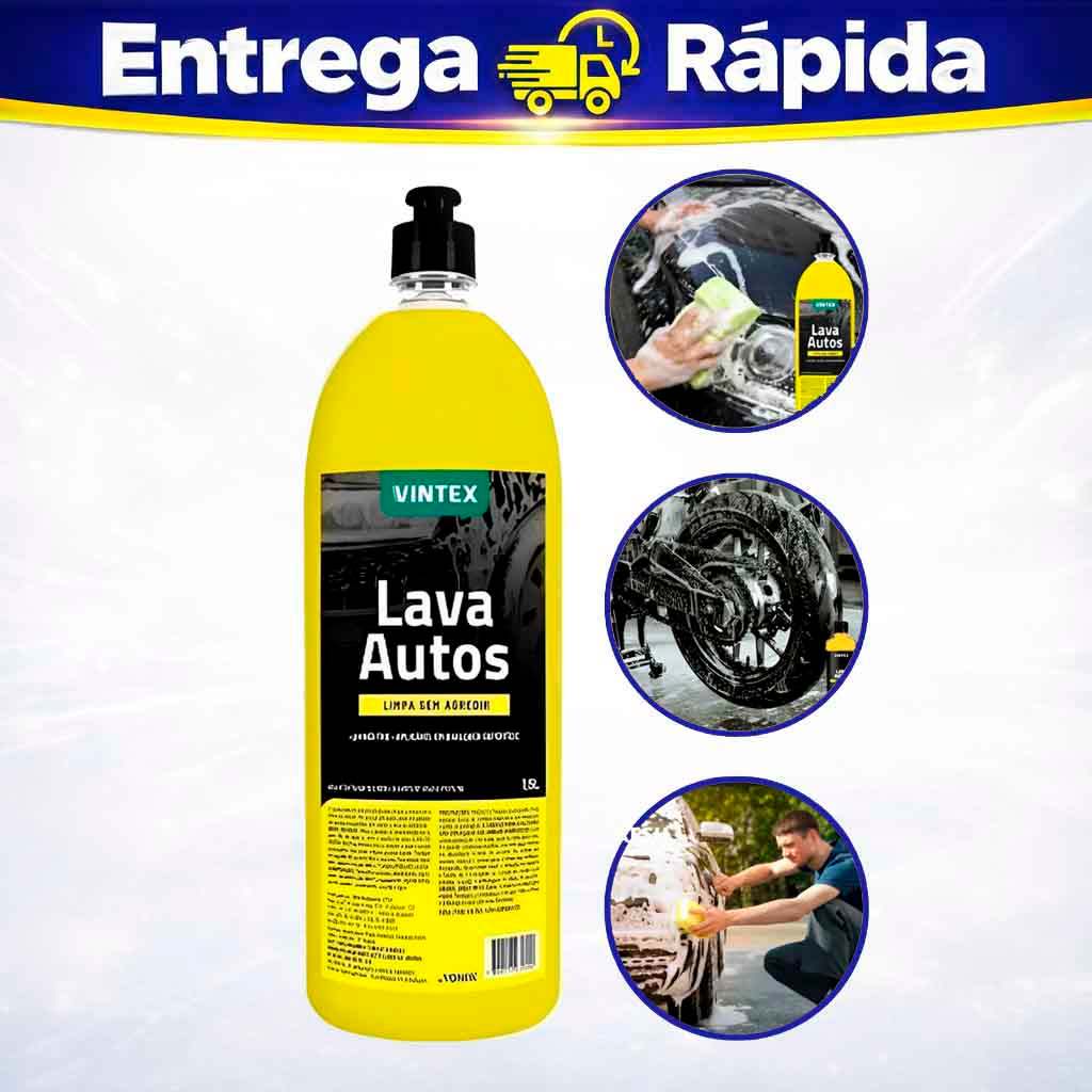Shampoo Neutro Lava Autos Concentrado Automotivo Moto Vintex 1,5 Litros Custo Beneficio