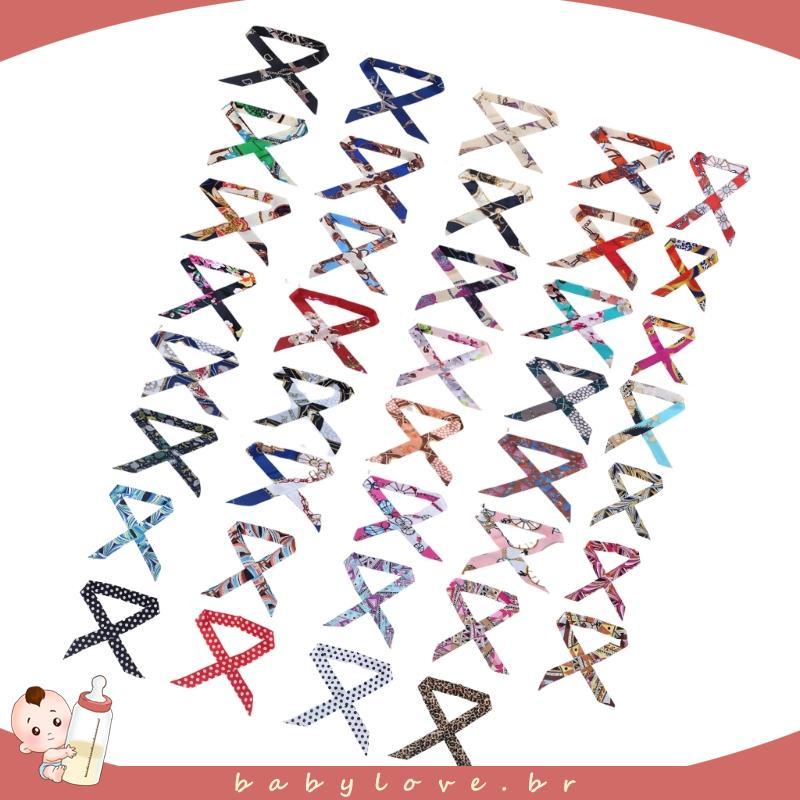 BABYLOVE Lenço Seda Elegante Cetim Multiuso Para Uso Como Alça Bolsa 39 Estilos