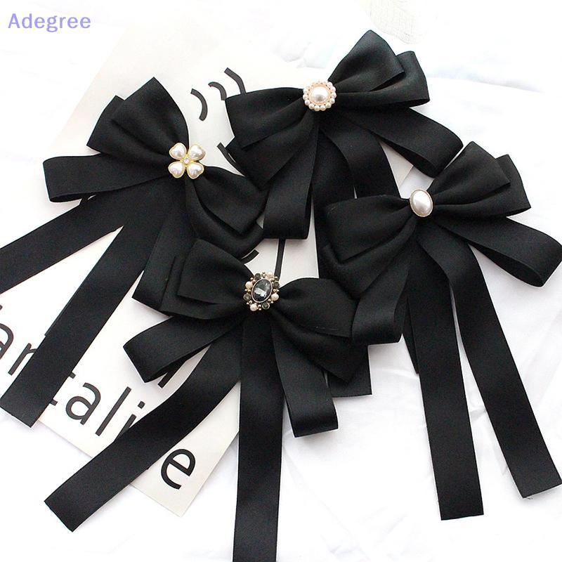 Adegree Camisa Arco Broche Gravata Feminina Estudante Universitário Uniforme Escolar Graduação Temperamento Colar Pino N
