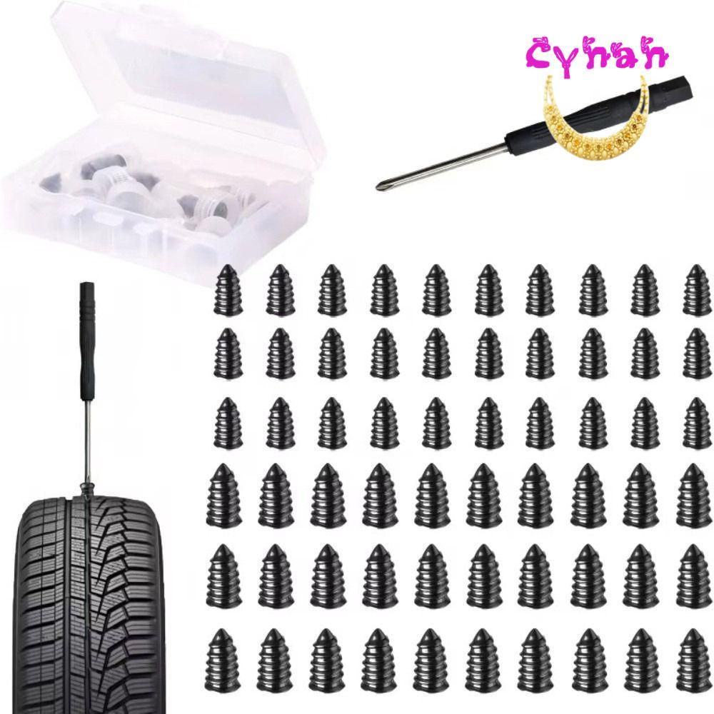 CYNAN 10/20/30/40/50PCS Kits De Unhas De Borracha Para Reparo De Pneus , Parafuso No Kit A Vácuo De Carro