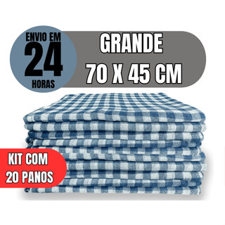 Pano de Chão Grande 100% Algodão  70x45cm – Alta Absorção e Durabilidade Limpeza Prática e Eficiente em Oferta na Shopee