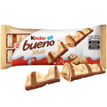 Kinder Bueno White Chocolate Branco em Oferta na Shopee