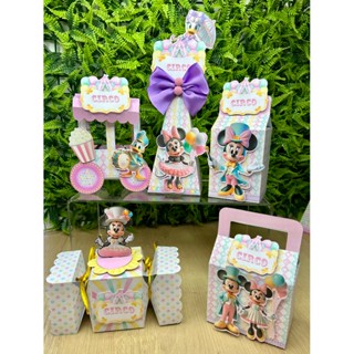 Kit Festa Aniversário Caixinha Circo Minnie Rosa em Oferta na Shopee