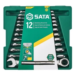 Jogo de Chave Combinada Catraca de 8 - 19mm com 12 Peças