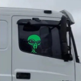 adesivo ete para lateral do caminhão vidro dirigindo personalizado verde ALTA QUALIDADE
