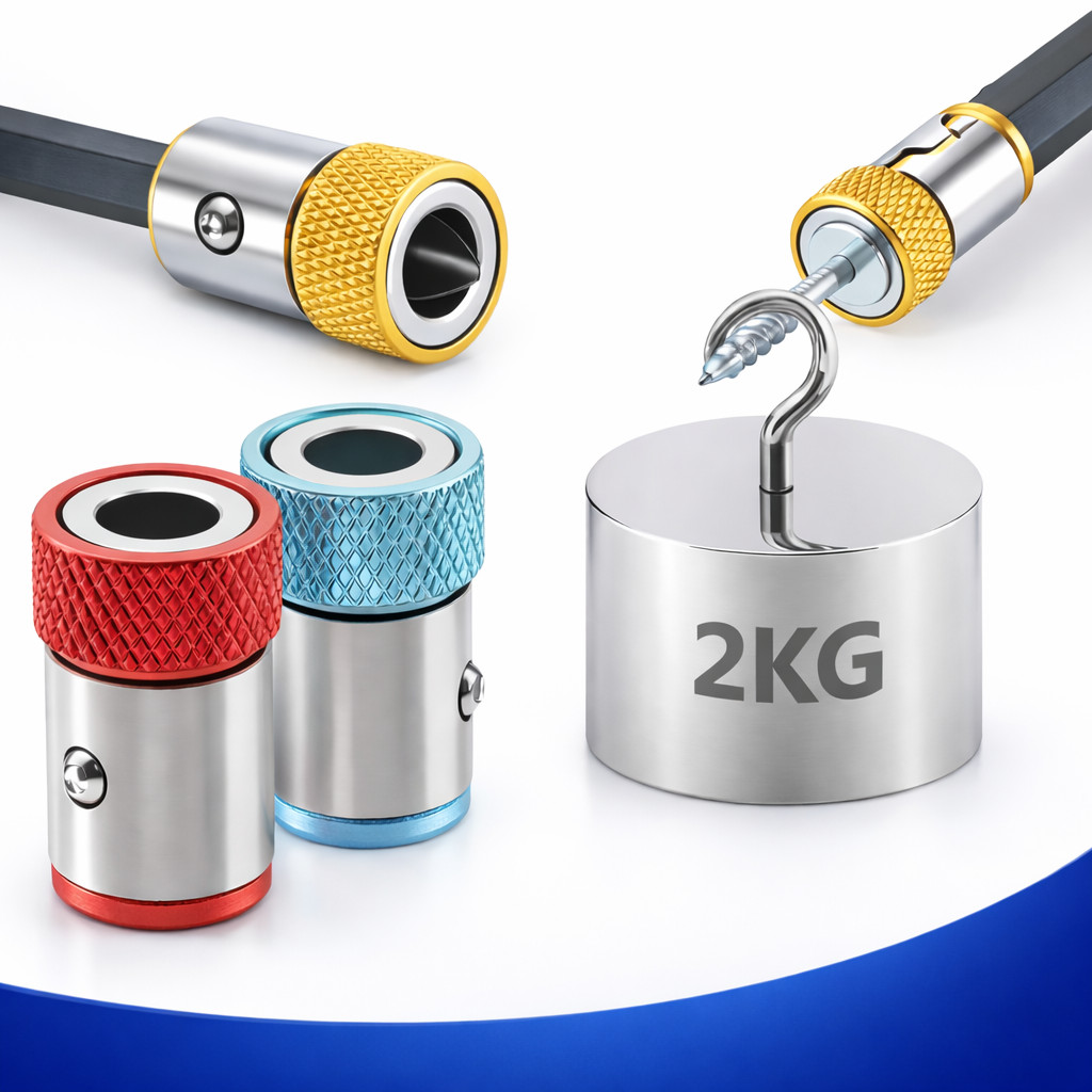 1PC/3Pcs Chave de Fenda Magnética 6,35mm Anti-Derrapante Bit de Liga Metálica p/ Ferramentas Manuais