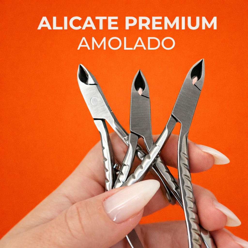 Kit  Alicates de Cutícula Amolado Profissional Premium Manicure Ferramenta Pedicure Esmaltacao Mey