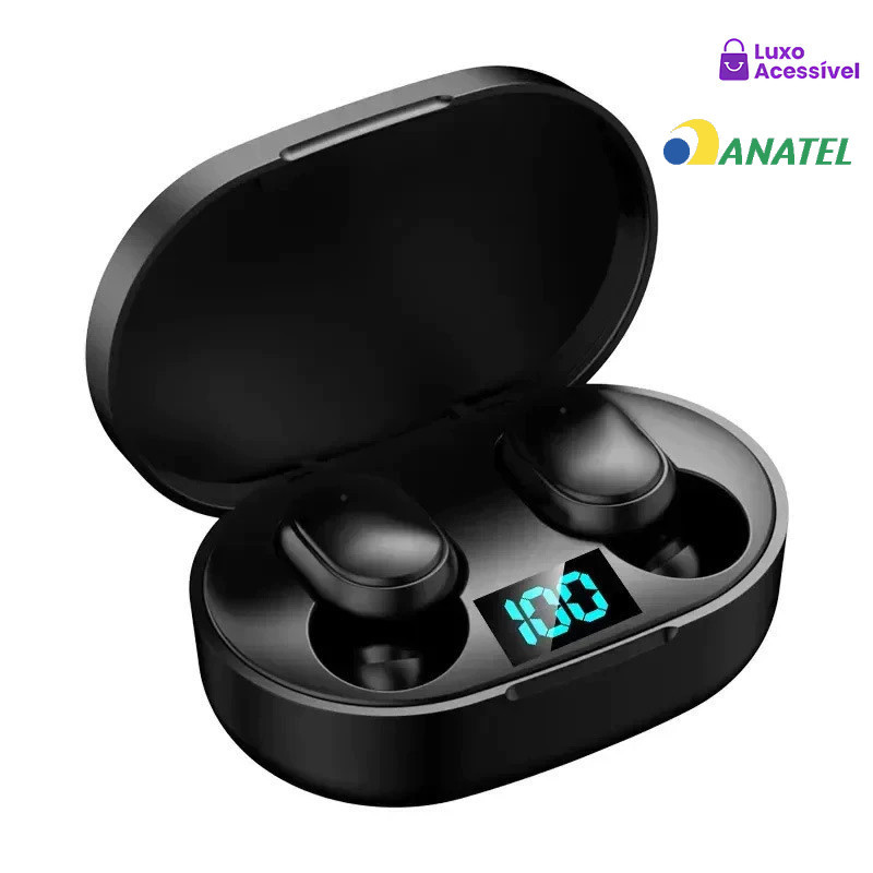 Fone De Ouvido Sem Fio E6s/A6S/M10 TWS Bluetooth 5.0 Tws Com Tela/Sem Tela LED Digital