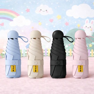 Mini Guarda-Chuva Dobrável Portátil Compacto Modelo Cápsula em Oferta na Shopee