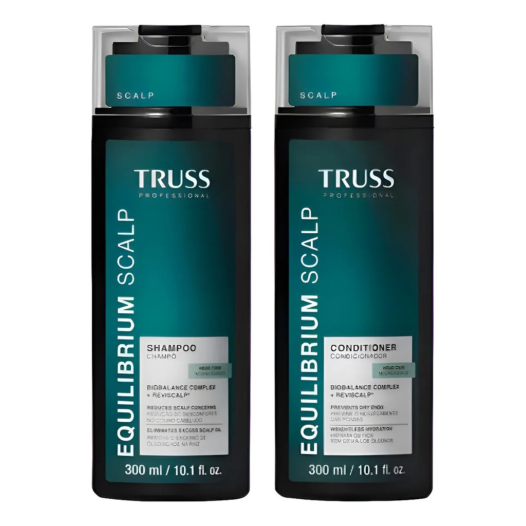 Truss Kit Equilibrium Scalp Shampoo + Condicionador 300ml em Oferta na Shopee