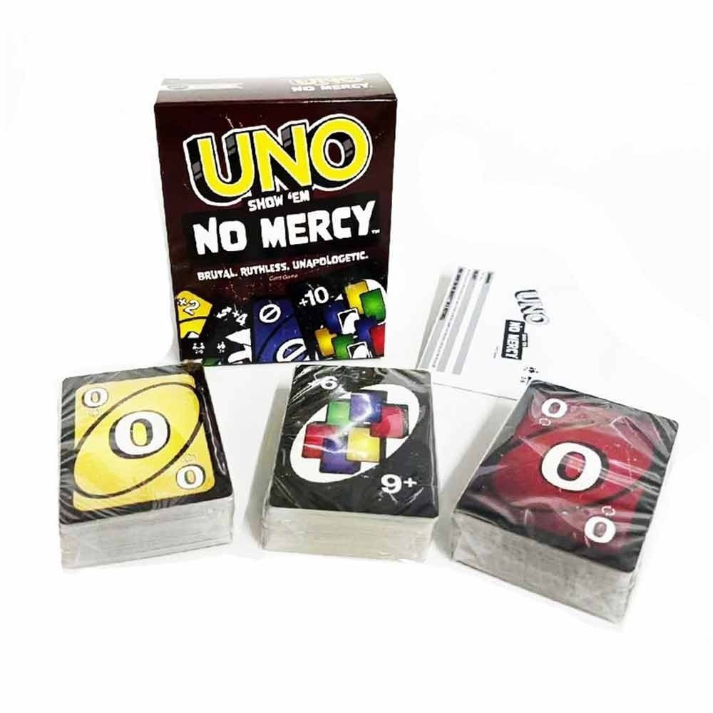 Uno Show Em No Mercy Card Game/UNO FLIP jogo de cartas Multi Colorido Emocionante Novos Twists De UNO Fast Dispatch U7OY