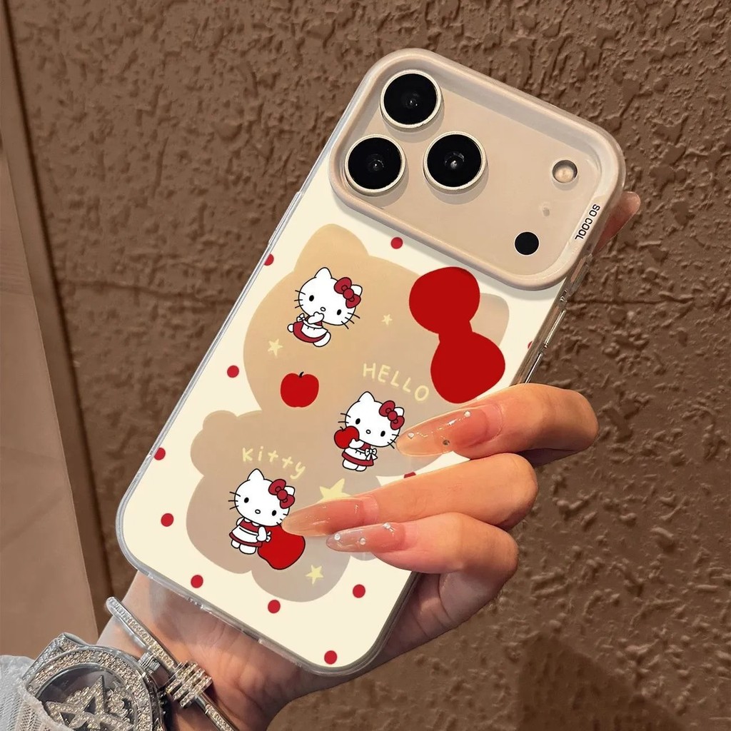 HelloKitty Capinha capa para iPhone11 12 13 14 15 16 17 AIR Pro Max plus À Prova D'água De Choque E Dissipação De Calor em Oferta na Shopee