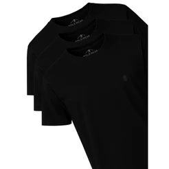 Kit 3 Camisetas Gola Careca Básicas Polo Wear Preto