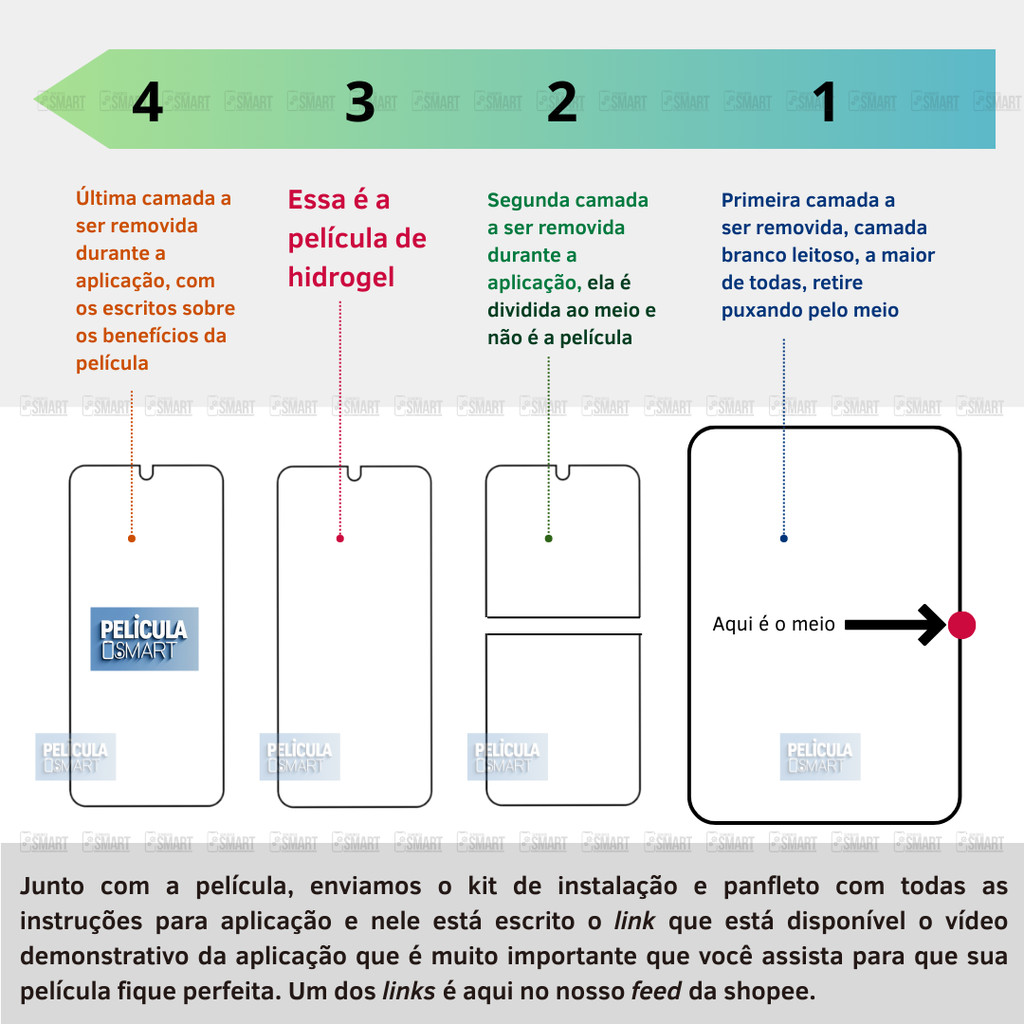 Película Hidrogel FOSCA ANTI REFLEXO PREMIUM para iPhone 16.15.14.13.12.11.XR.XS.8.7