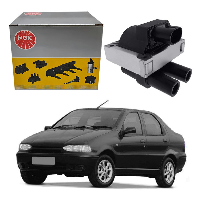 Bobina De Ignição Ngk Siena 1.0 1.5 1.6 8v 1996 A 2000