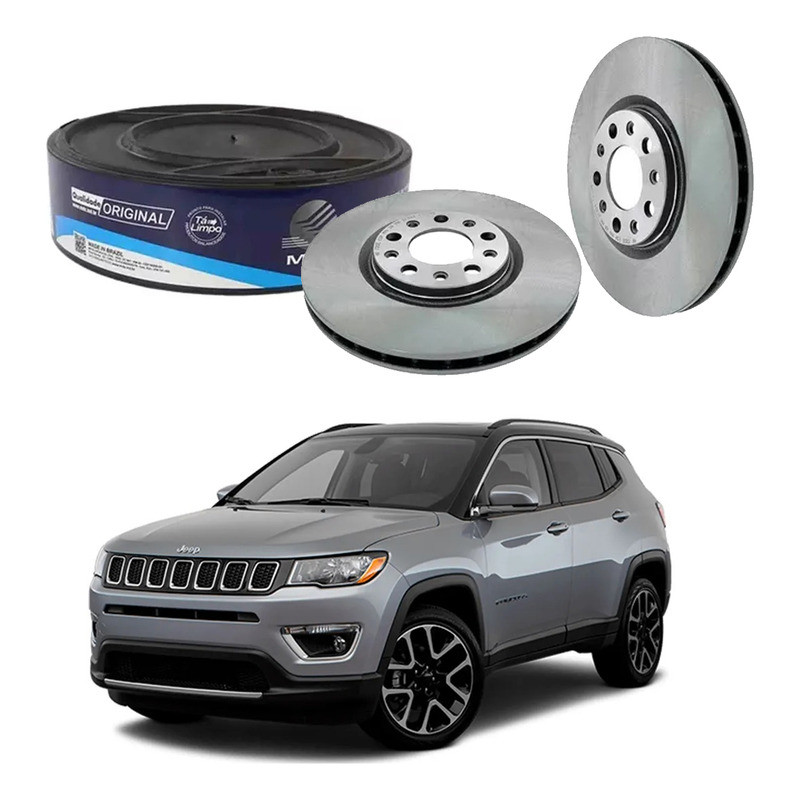 Par Disco Freio Dianteiro Jeep Compass 2.0 2017 A 2021