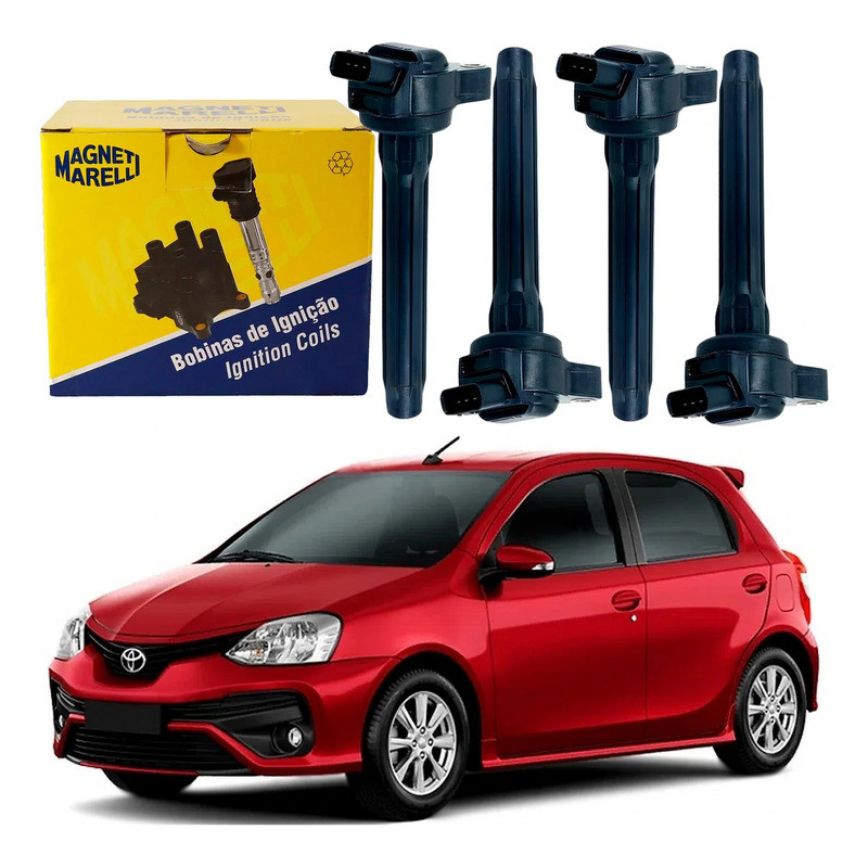 4 Bobina Ignição Etios 1.5 16v 2017 A 2021