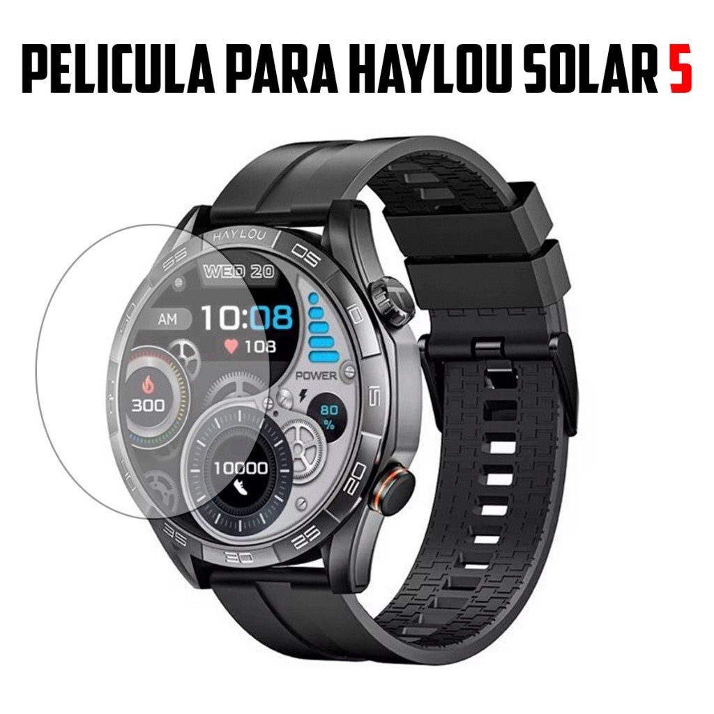 Película De Vidro Temperado 9H Smartwatch Haylou Solar 5 Anti-Risco