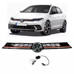Grade Led Superior Parachoque Dianteiro Polo Gts 2023 2024 2025 Com Emblema 2G0853651T
