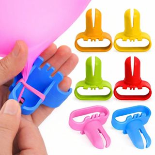 Kit 10 Unidades Amarrador de Balão Nó Fácil – Adaptador para Bexigas em Oferta na Shopee