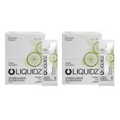 Kit Limonada Tropical LIQUIDZ® - Eletrólitos Zero Açúcares - 2 Caixas - 28 sachês